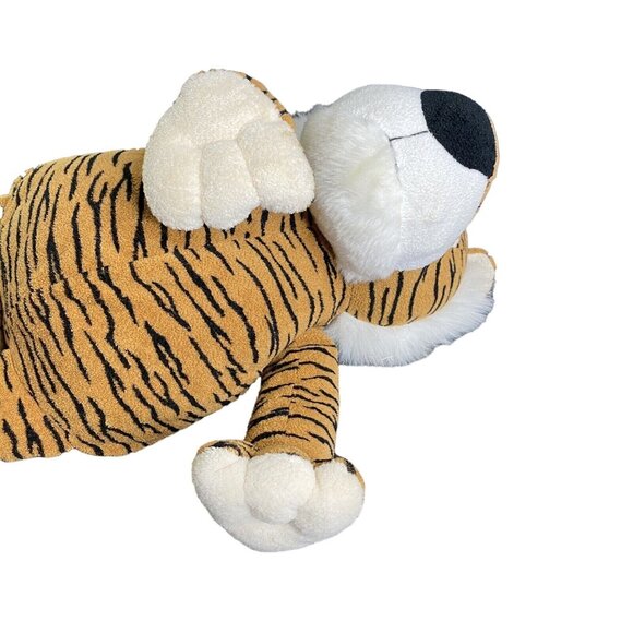 Target Circo Bean Plush Tiger 18" Orange Chunky Paws Feet Stuffed Animal Big Cat - Picture 4 of 6